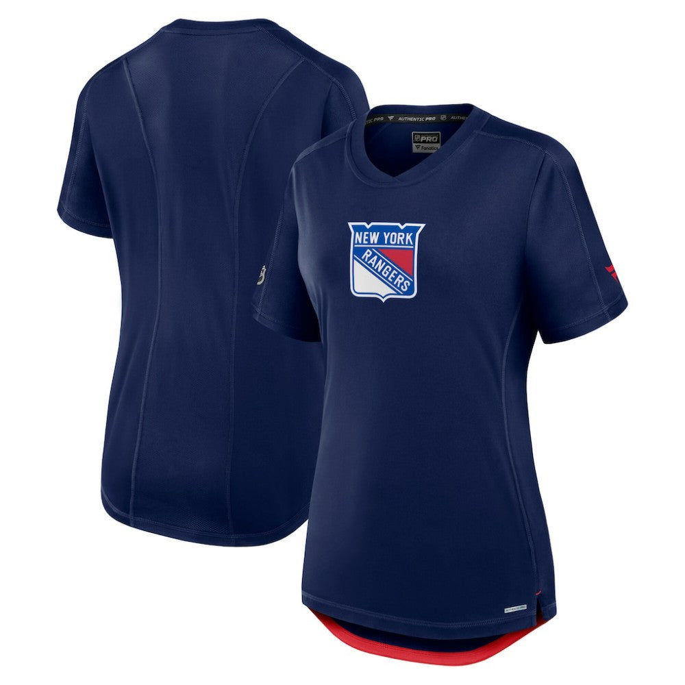 New York Rangers Fanatics Women's Authentic Pro Rink Tech T-Shirt