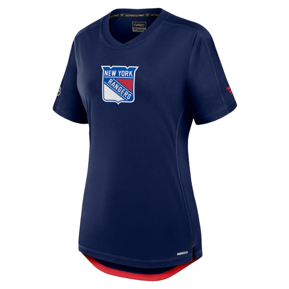 New York Rangers Fanatics Women's Authentic Pro Rink Tech T-Shirt