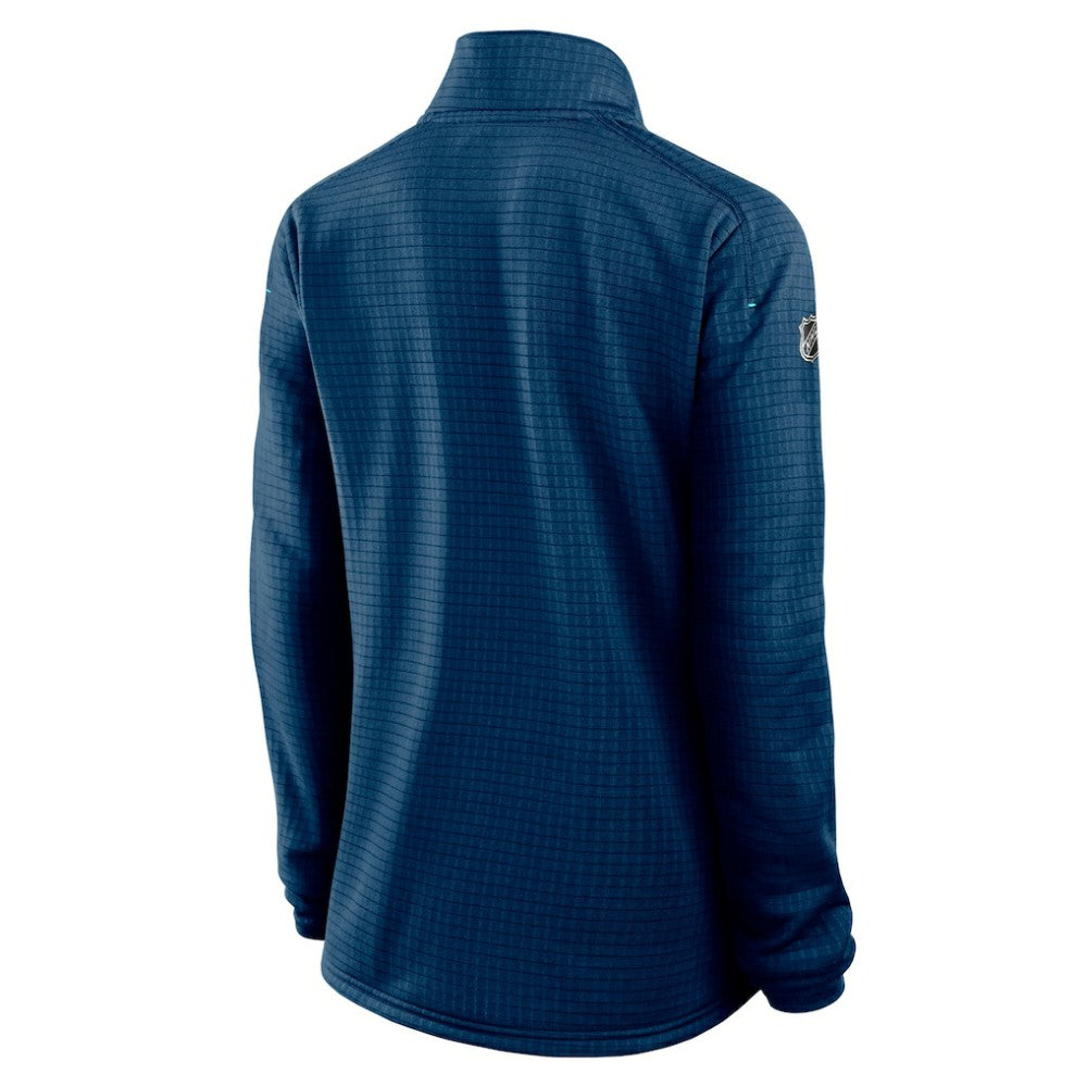 Seattle Kraken Fanatics Women's Authentic Pro Rink Lightweight Quarter-Zip Pullover Sweatshirt