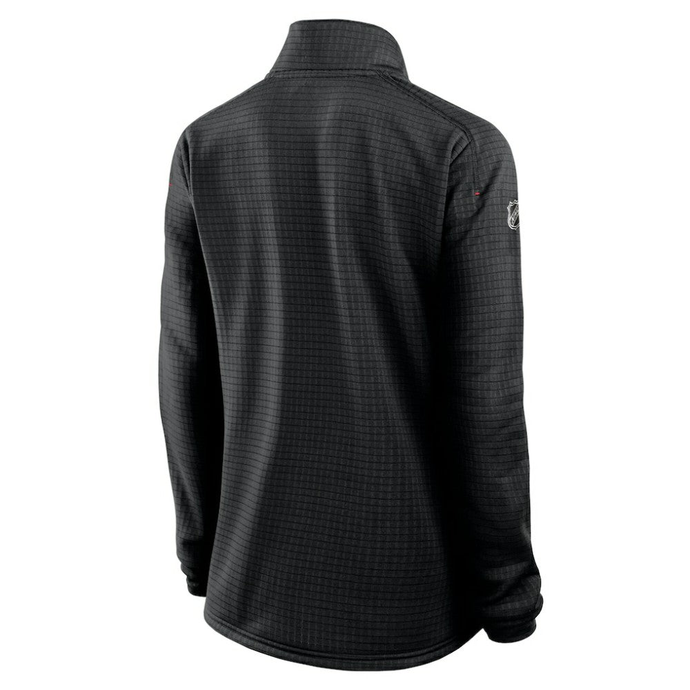 Chicago Blackhawks Fanatics Women's Authentic Pro Rink Lightweight Quarter-Zip Pullover Sweatshirt