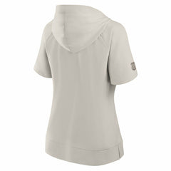Detroit Red Wings Fanatics Women's Authentic Pro Road Short Sleeve V-Neck Pullover Hoodie