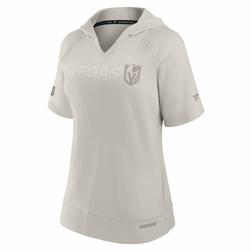 Vegas Golden Knights Fanatics Women's Authentic Pro Road Fashion V-Neck Hoodie T-Shirt