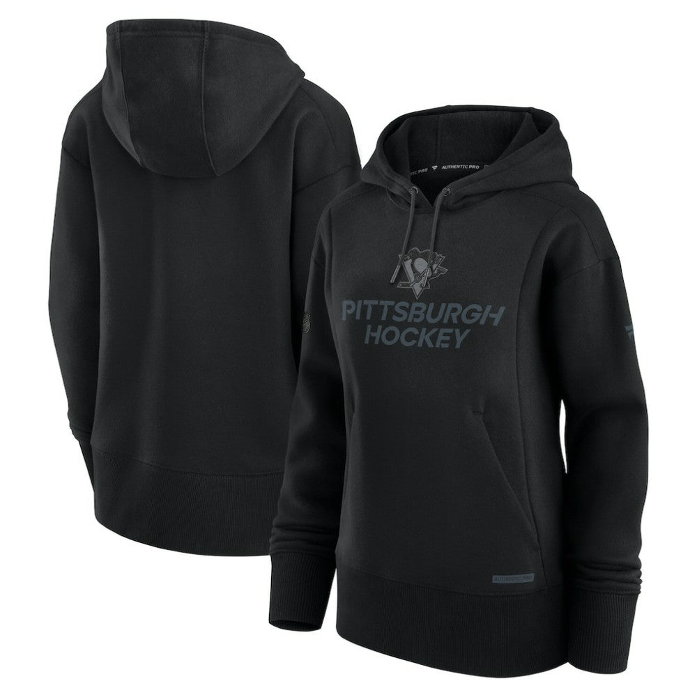 Pittsburgh Penguins Fanatics Women's Authentic Pro Road Pullover Hoodie