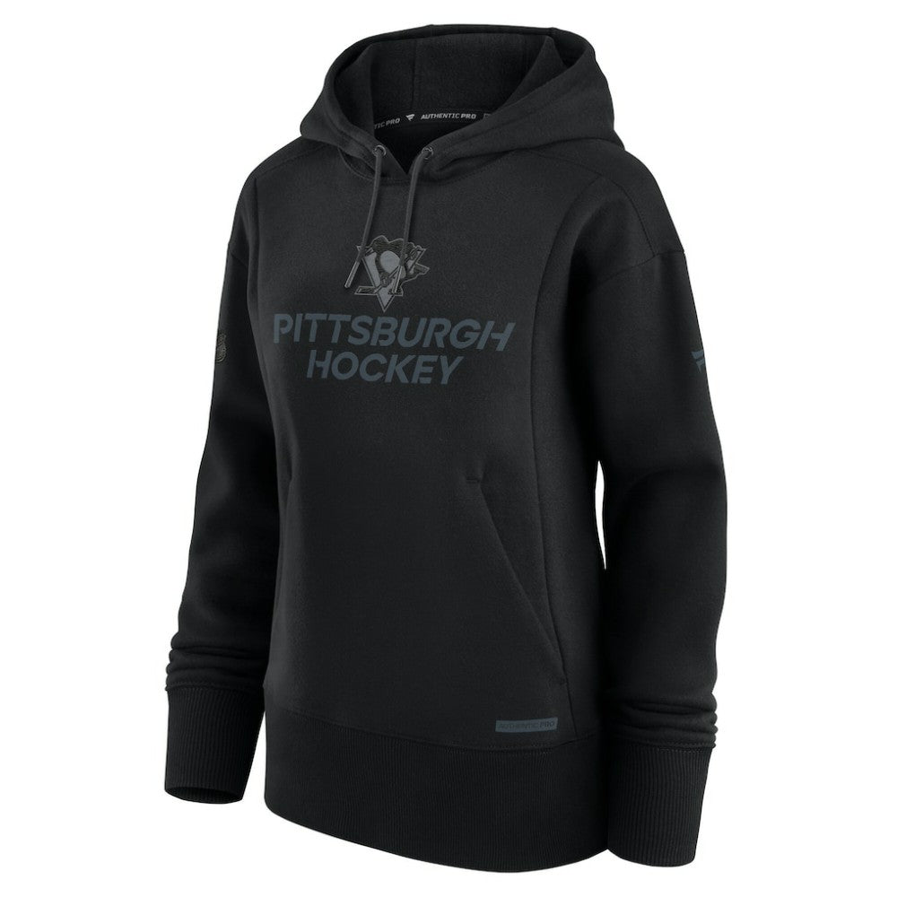 Pittsburgh Penguins Fanatics Women's Authentic Pro Road Pullover Hoodie
