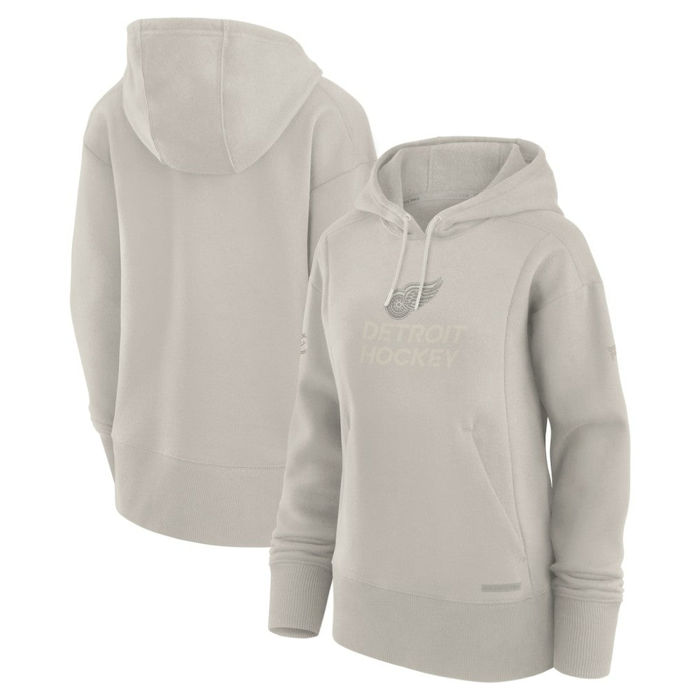 Detroit Red Wings Fanatics Women's Authentic Pro Road Pullover Hoodie