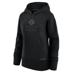 Boston Bruins Fanatics Women's Authentic Pro Road Pullover Hoodie