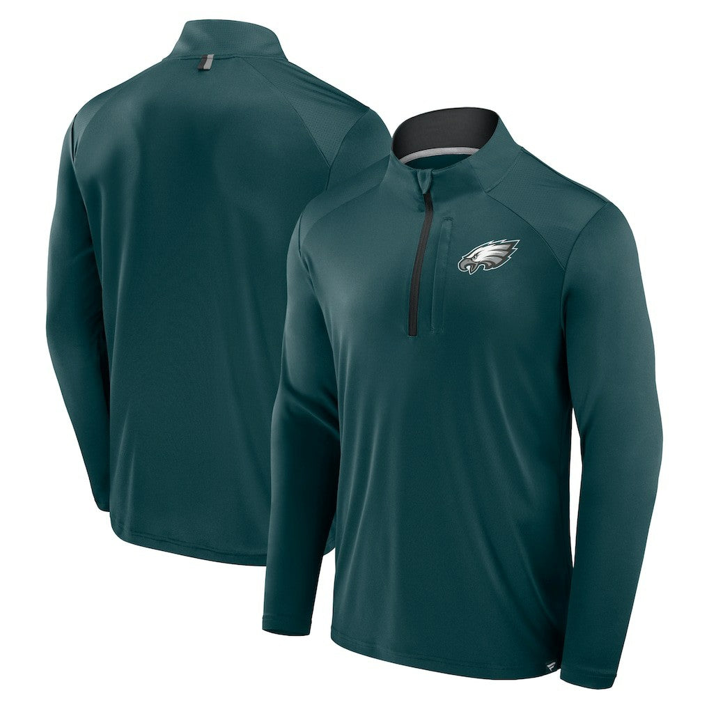 NFL Philadelphia Eagles Defender Long Sleeve Quarter-Zip Jacket