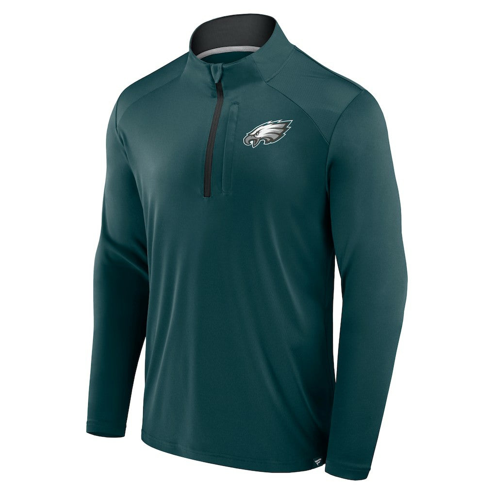 NFL Philadelphia Eagles Defender Long Sleeve Quarter-Zip Jacket