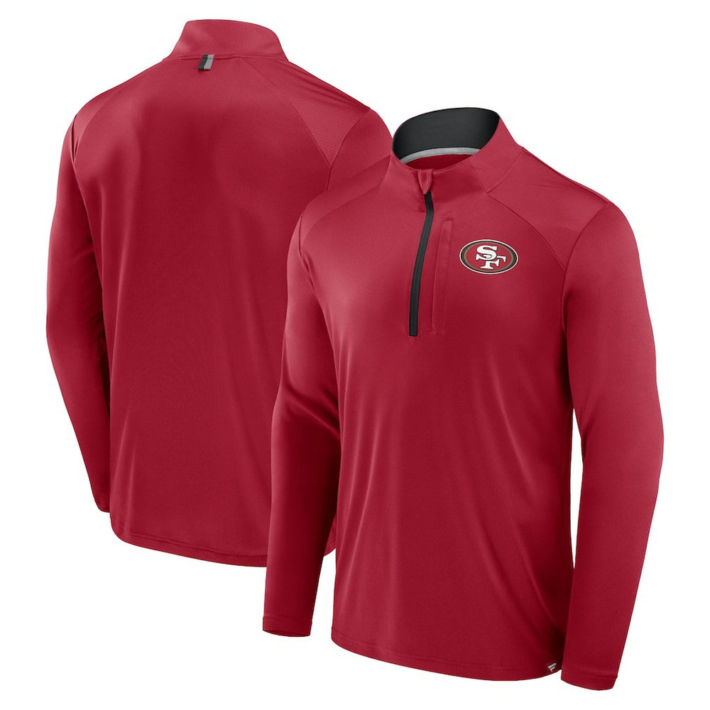 NFL San Francisco 49ers Defender Long Sleeve Quarter-Zip Jacket