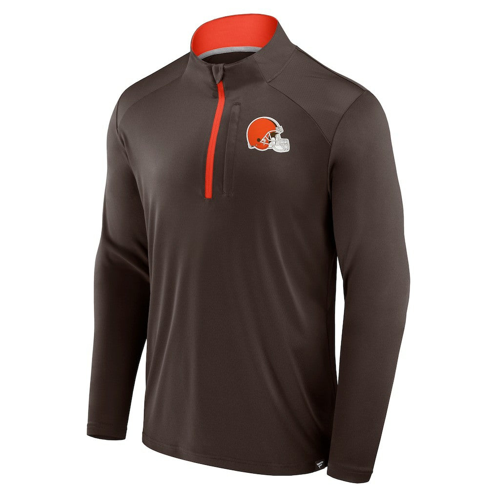 NFL Cleveland Browns Defender Long Sleeve Quarter-Zip Jacket