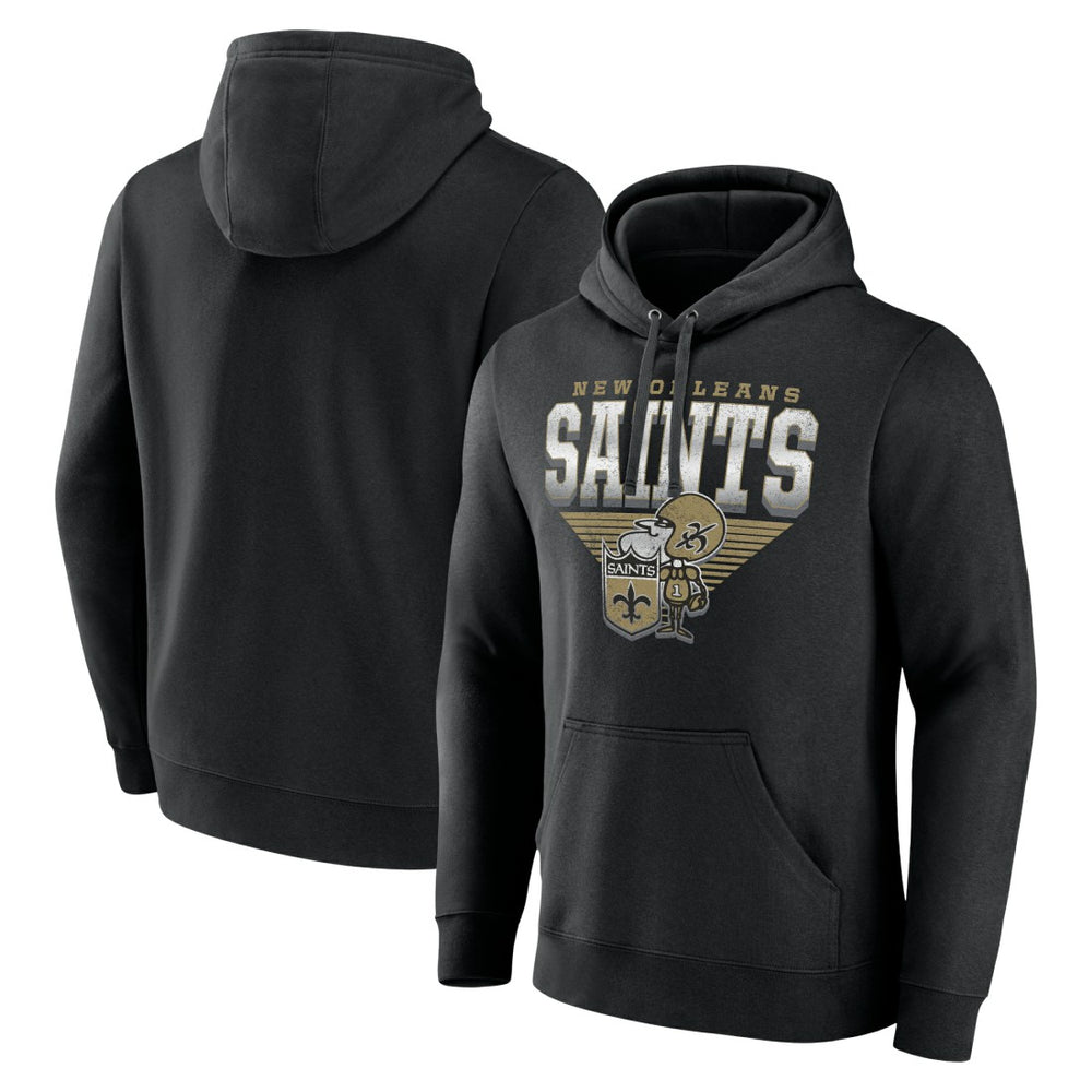 NFL New Orleans Saints Geometric Chrome Pullover Hoodie