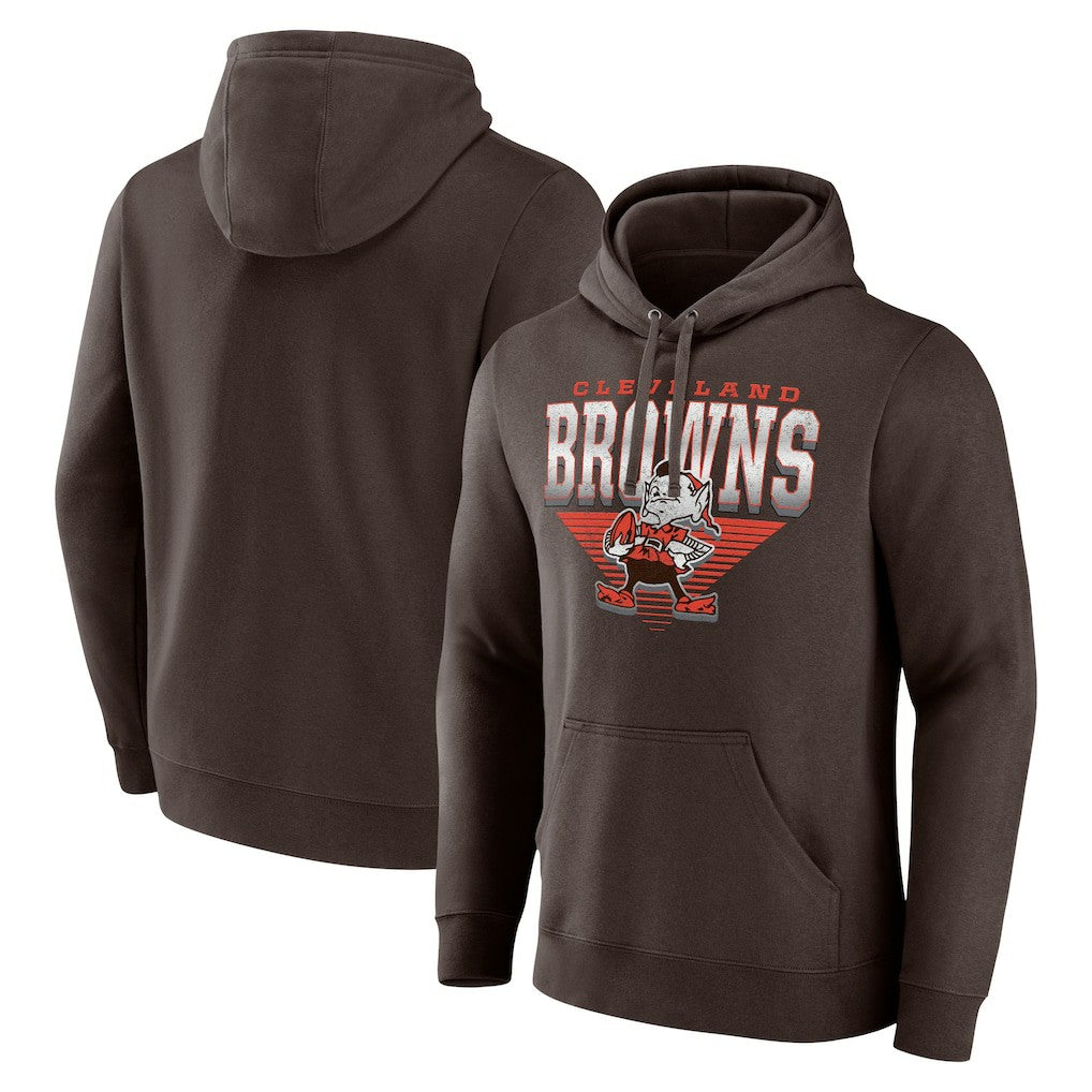 NFL Cleveland Browns Geometric Chrome Pullover Hoodie
