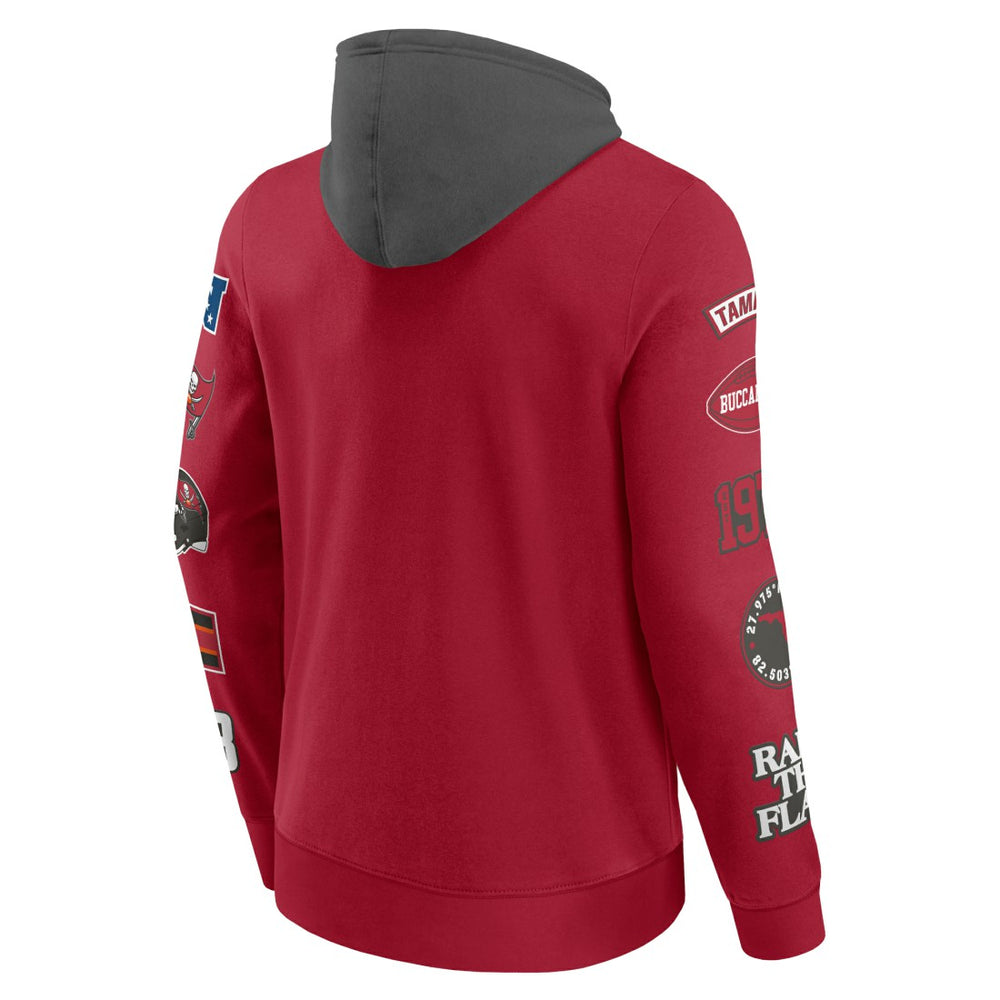 NFL Tampa Bay Buccaneers Patched Out Pullover Hoodie