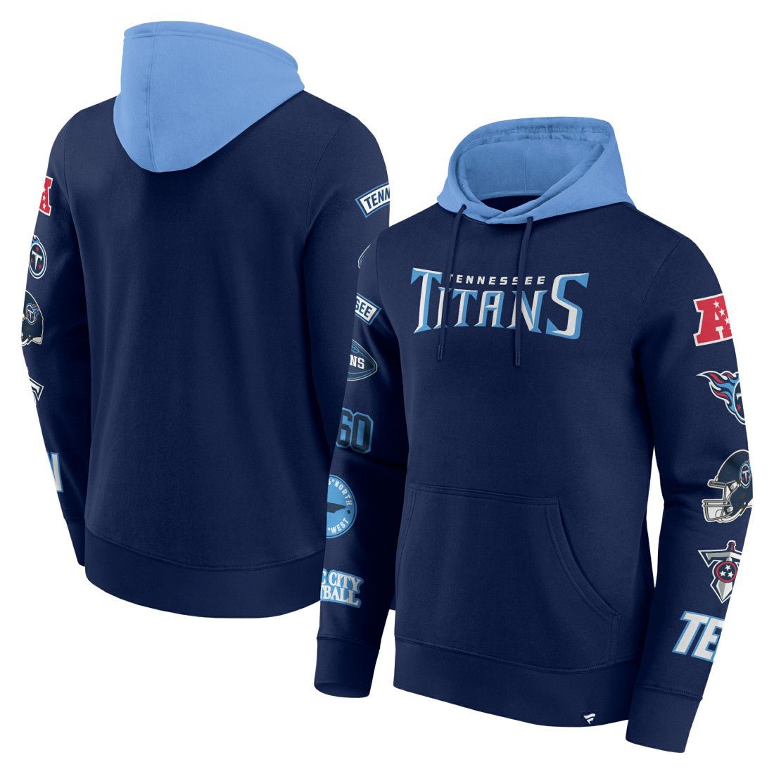 NFL Tennessee Titans Patched Out Pullover Hoodie