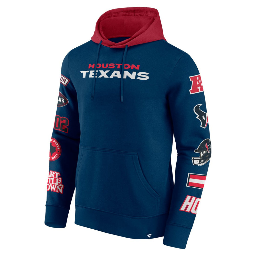 NFL Houston Texans Patched Out Pullover Hoodie
