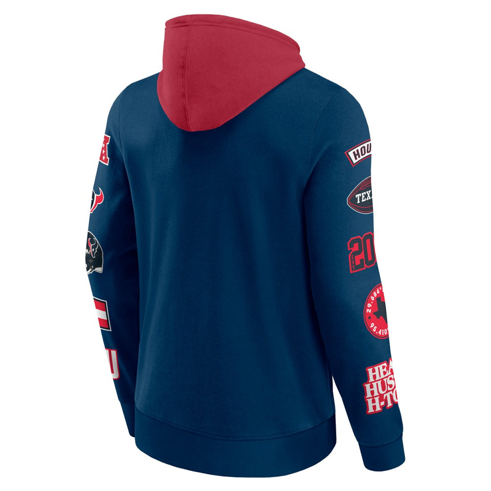 NFL Houston Texans Patched Out Pullover Hoodie