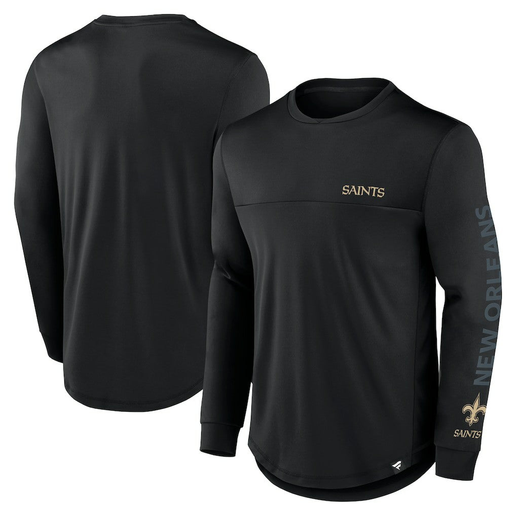 NFL New Orleans Saints Blackout Long Sleeve T-Shirt