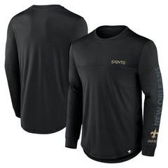 NFL New Orleans Saints Blackout Long Sleeve T-Shirt