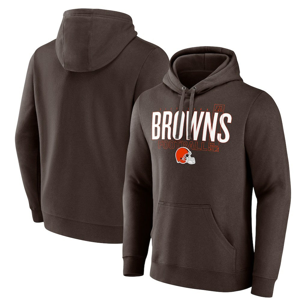 NFL Cleveland Browns Pylon Outline Pullover Hoodie