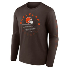 NFL Cleveland Browns Stat Sheet Long Sleeve T-Shirt