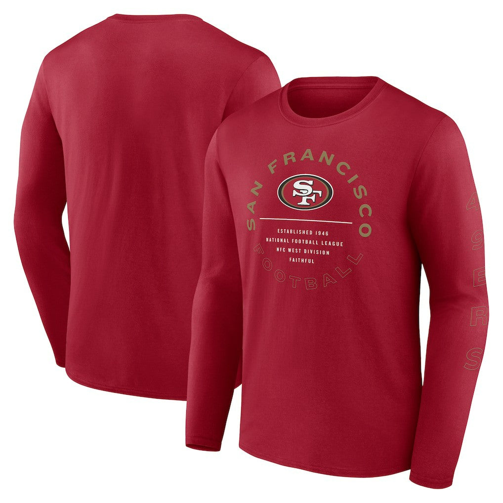 NFL San Francisco 49ers Stat Sheet Long Sleeve T-Shirt