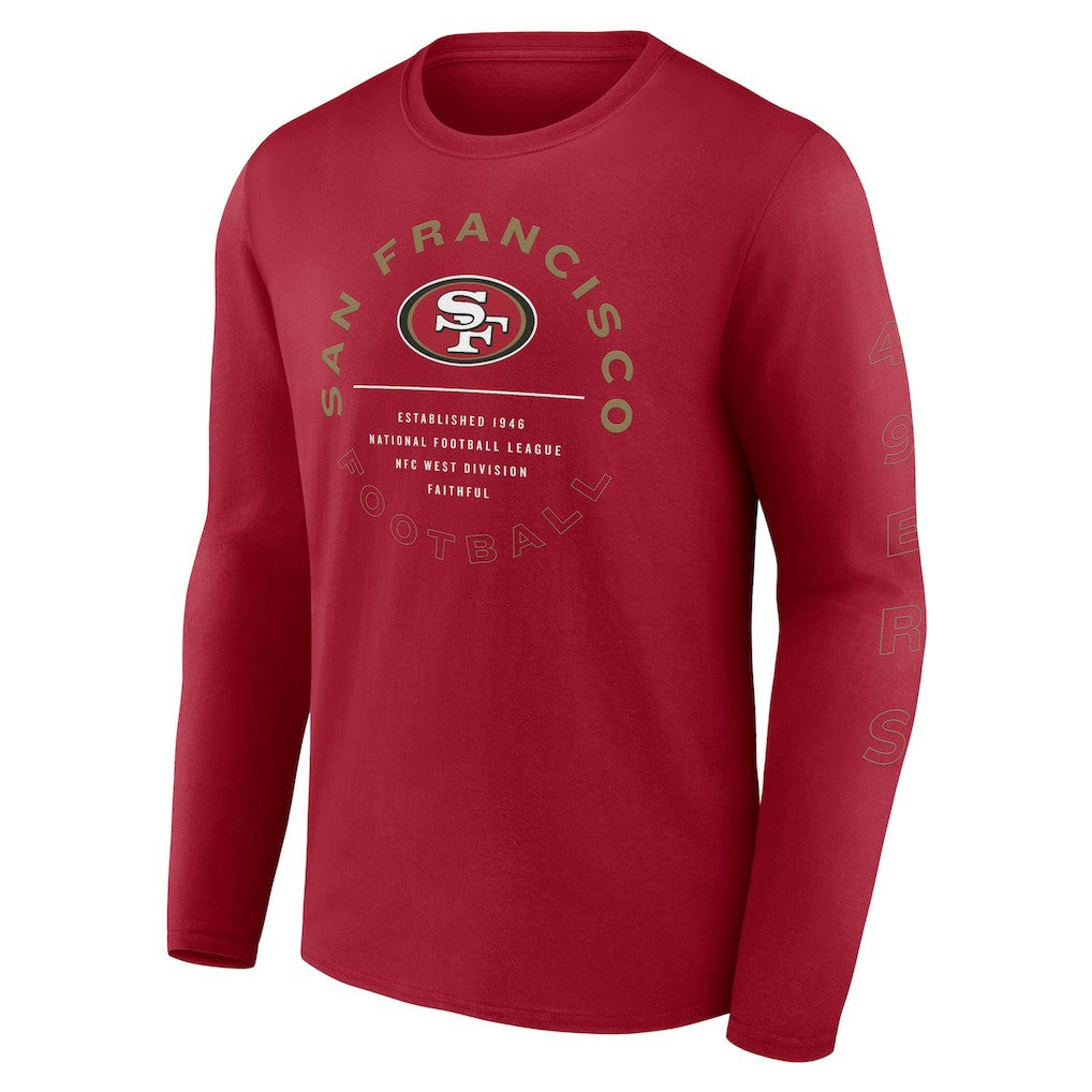 NFL San Francisco 49ers Stat Sheet Long Sleeve T-Shirt