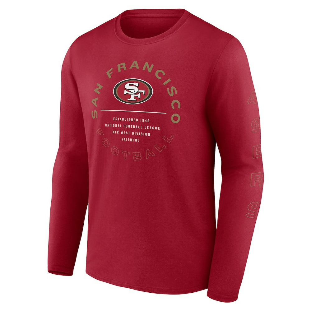 NFL San Francisco 49ers Stat Sheet Long Sleeve T-Shirt