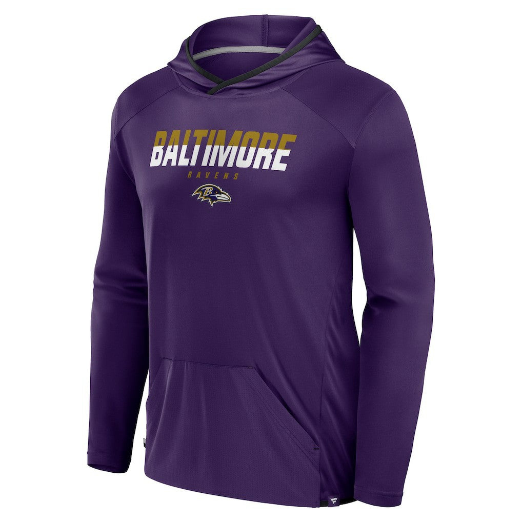 NFL Baltimore Ravens Transitional Defender Hoodie Long Sleeve T-Shirt