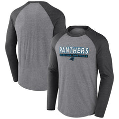 NFL Carolina Panthers Tri-Blend Raglan Long Sleeve T-Shirt