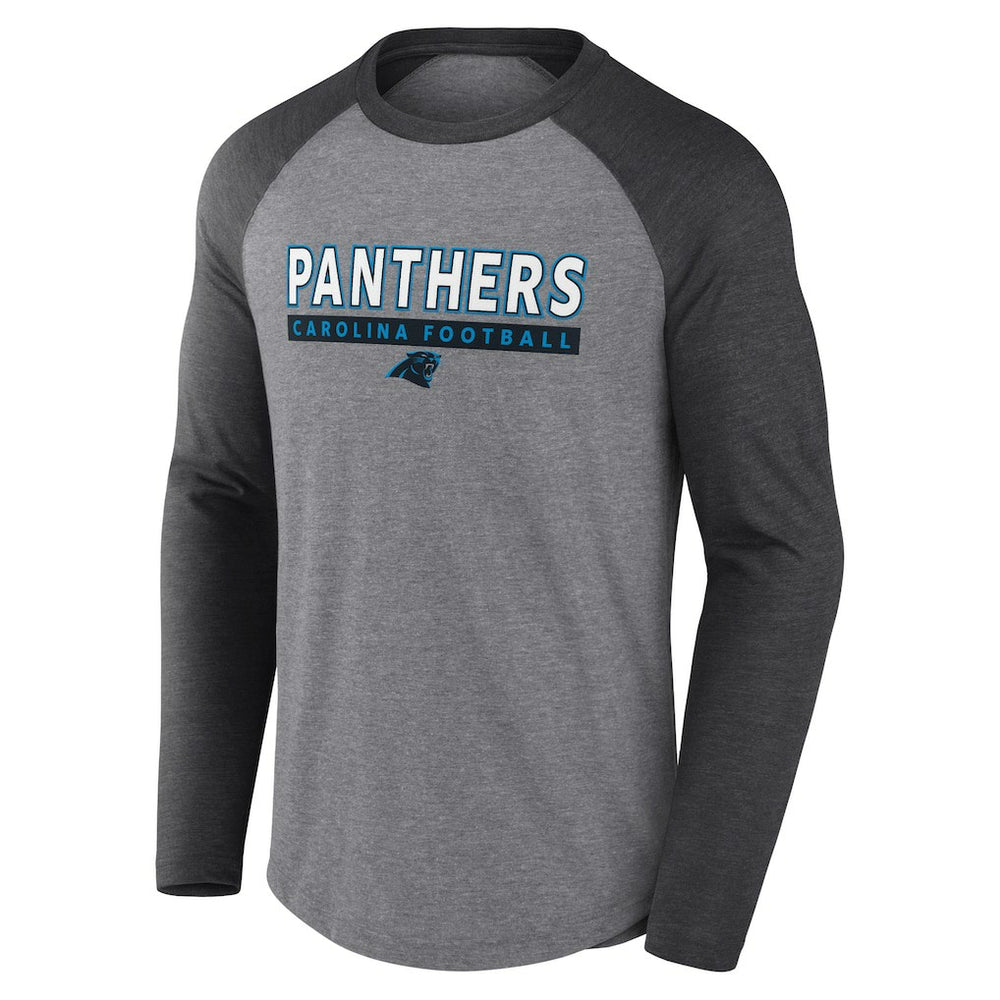 NFL Carolina Panthers Tri-Blend Raglan Long Sleeve T-Shirt