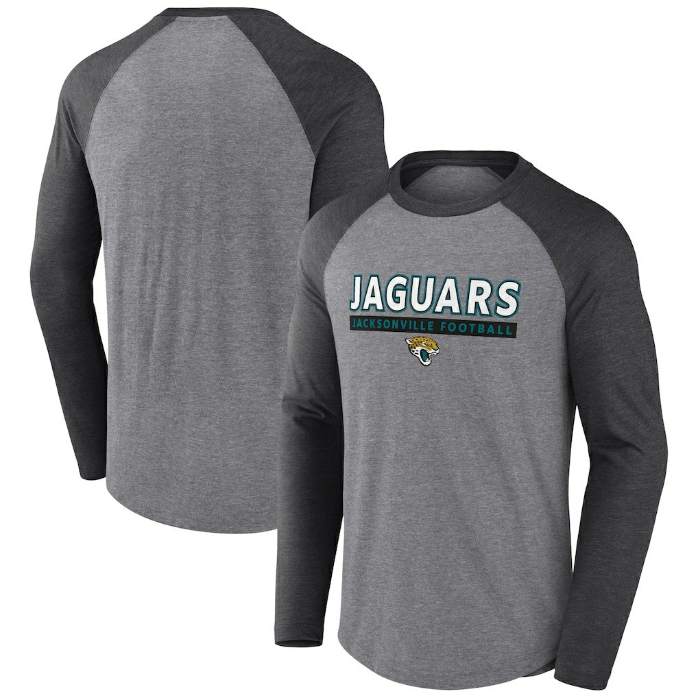 NFL Jacksonville Jaguars Tri-Blend Raglan Long Sleeve T-Shirt