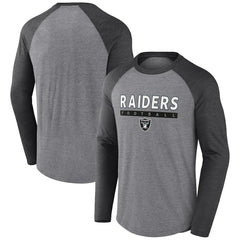 NFL Las Vegas Raiders Tri-Blend Raglan Long Sleeve T-Shirt