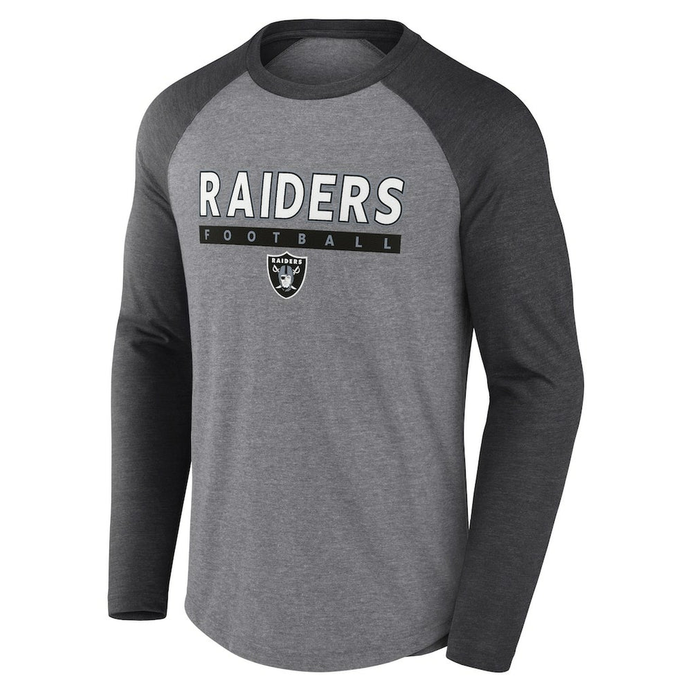 NFL Las Vegas Raiders Tri-Blend Raglan Long Sleeve T-Shirt