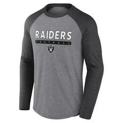 NFL Las Vegas Raiders Tri-Blend Raglan Long Sleeve T-Shirt