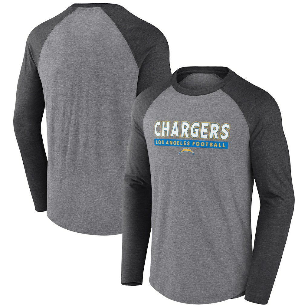 NFL Los Angeles Chargers Tri-Blend Raglan Long Sleeve T-Shirt