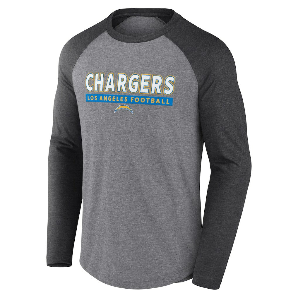 NFL Los Angeles Chargers Tri-Blend Raglan Long Sleeve T-Shirt