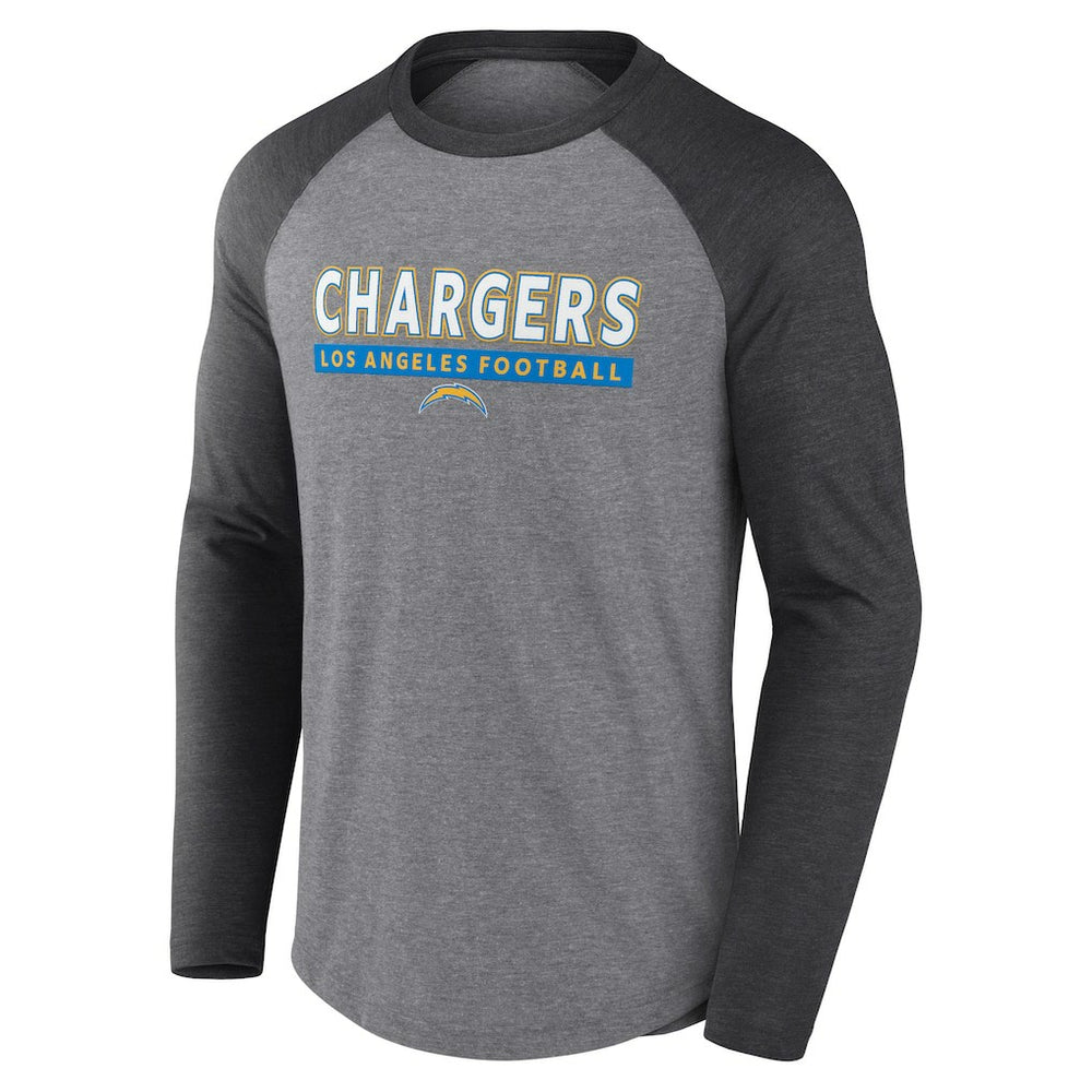 NFL Los Angeles Chargers Tri-Blend Raglan Long Sleeve T-Shirt