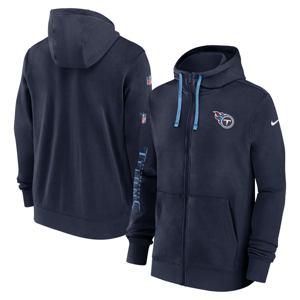 NFL Tennessee Titans 2024 Sideline Club Full-Zip Hoodie