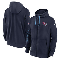 NFL Tennessee Titans 2024 Sideline Club Full-Zip Hoodie