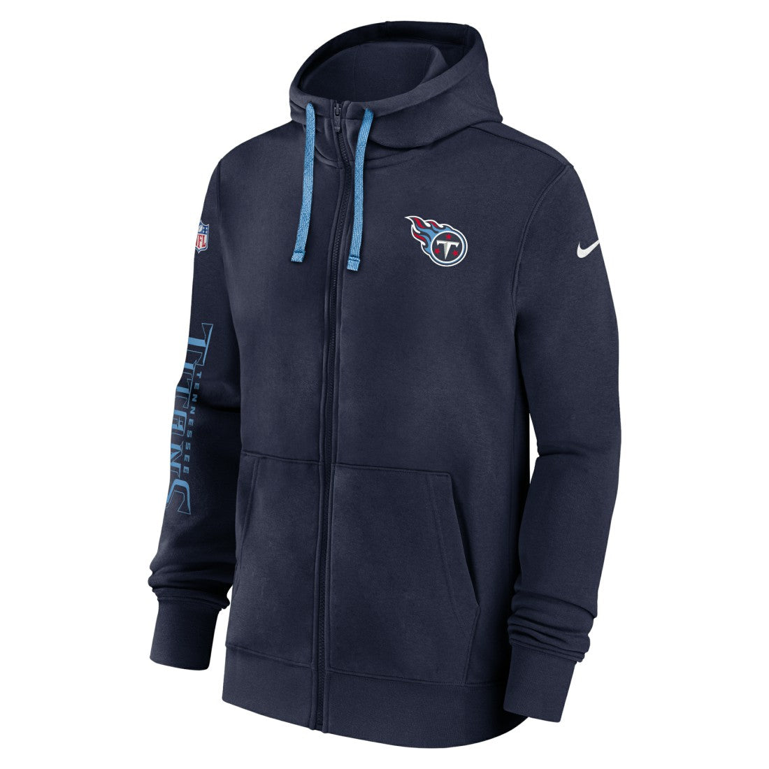 NFL Tennessee Titans 2024 Sideline Club Full-Zip Hoodie