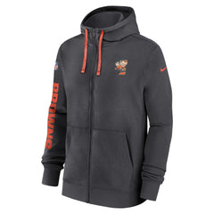 NFL Cleveland Browns 2024 Sideline Club Full-Zip Hoodie