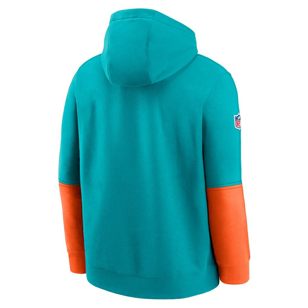 NFL Miami Dolphins 2024 Sideline Club Pullover Hoodie