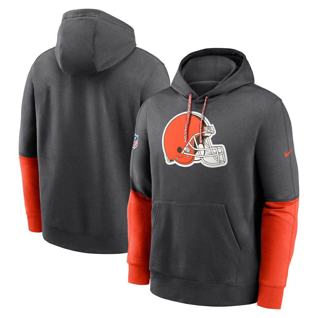 NFL Cleveland Browns 2024 Sideline Club Pullover Hoodie