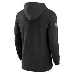 NFL New Orleans Saints 2024/25 Sideline Performance Long Sleeve Hoodie T-Shirt