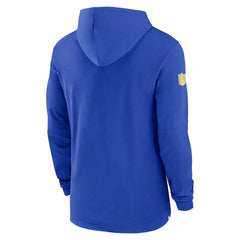 NFL Los Angeles Rams 2024/25 Sideline Performance Long Sleeve Hoodie T-Shirt