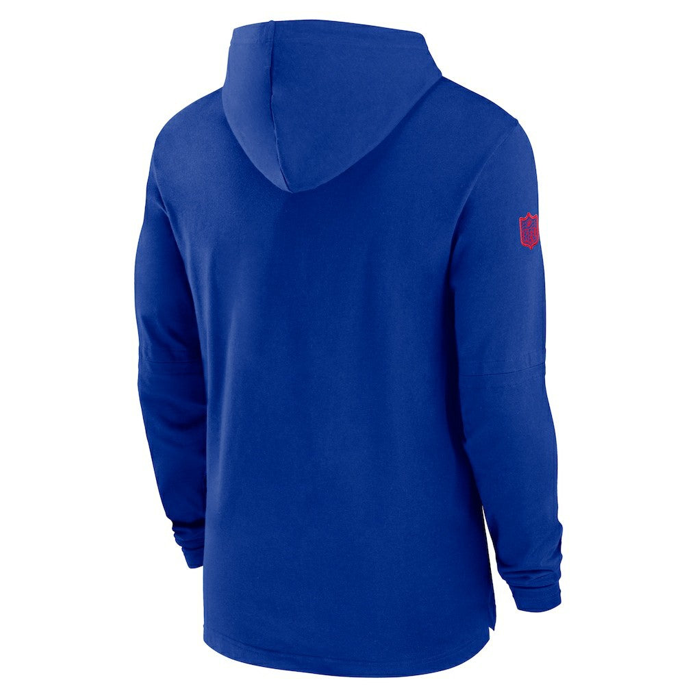 NFL Buffalo Bills 2024/25 Sideline Performance Long Sleeve Hoodie T-Shirt