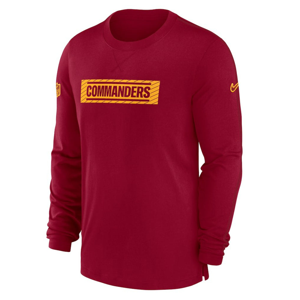 NFL Washington Commanders Sideline Player Performance Long Sleeve T-Shirt