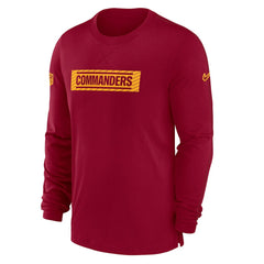 NFL Washington Commanders Sideline Player Performance Long Sleeve T-Shirt