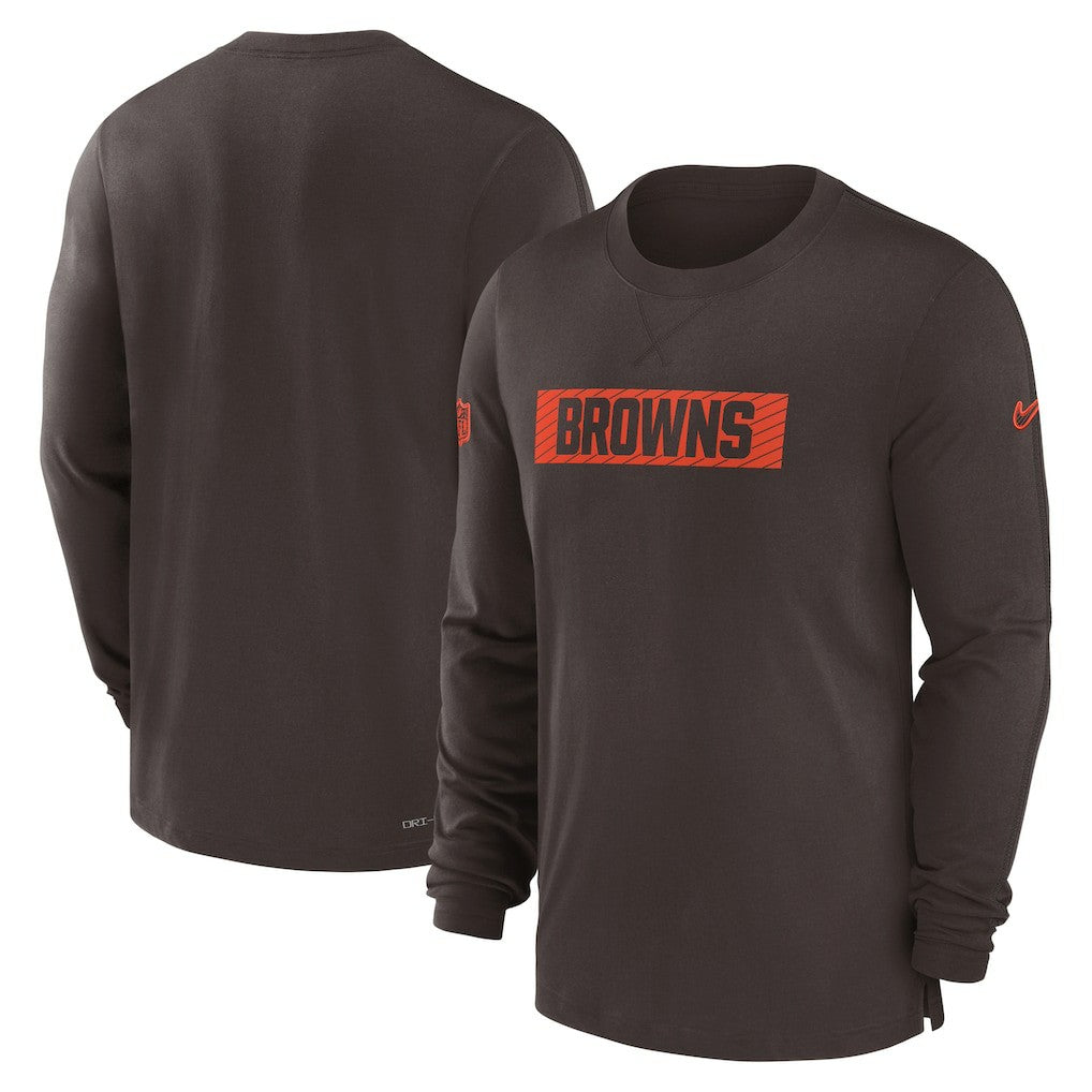 NFL Cleveland Browns Sideline Player Performance Long Sleeve T-Shirt