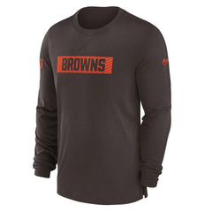 NFL Cleveland Browns Sideline Player Performance Long Sleeve T-Shirt